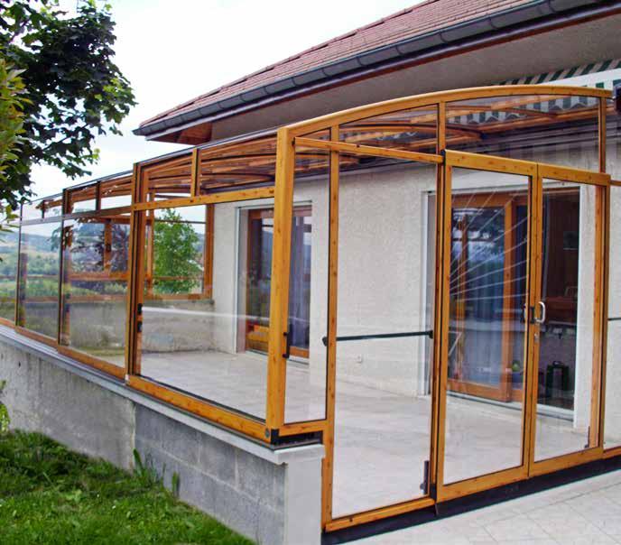 PATIO ENCLOSURE CORSO PREMIUM TECHNICAL DETAILS: WIDTH: 0.50-6.50 M LENGTH AND HEIGHT ARE OPTIONAL.