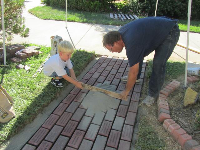 WHO PLACES THE BRICKS OR TILES? Easy installation. Our bricks and tiles are standard U.S. sizes.