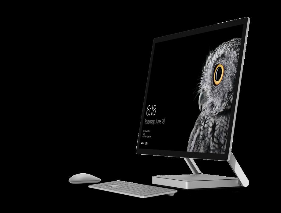 Surface Studio Turn your desk into a Studio.
