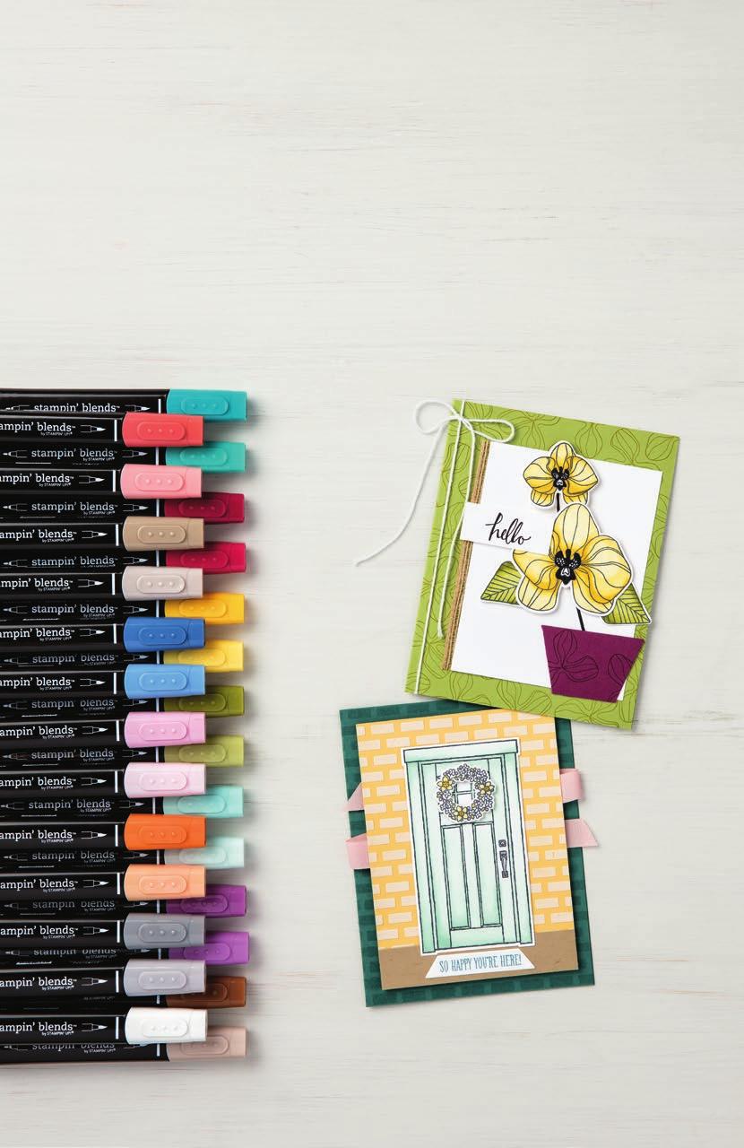 Introducing stampin' BLENDS Say hello to a world of colorful creativity with Stampin Up! s premier alcohol markers, Stampin Blends TM!