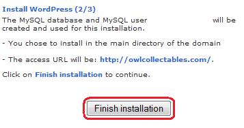 (i) Check your installation worked correctly by going to your domain name.