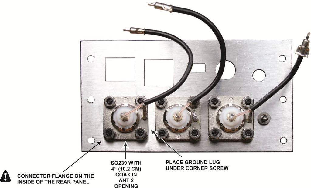 Locate the envelope containing the SO-239 connector with a 4 (10.