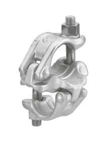20 Couplers DOUBLE COUPLER Heavy-duty odel, ribbed. Drop-forged steel, hot-dip galvanised, according EN 74-1 RA BB.