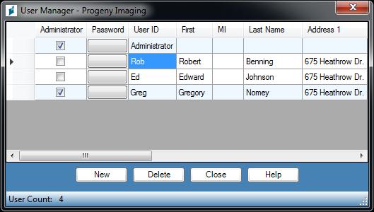 Launching in Secure Mode About Secure Mode When Progeny Imaging Veterinary is installed, only one user, the Administrator, can log in.
