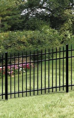 COMPARE GRADES Independence Premium Independence aluminum fences are available in 3 grades that increase in