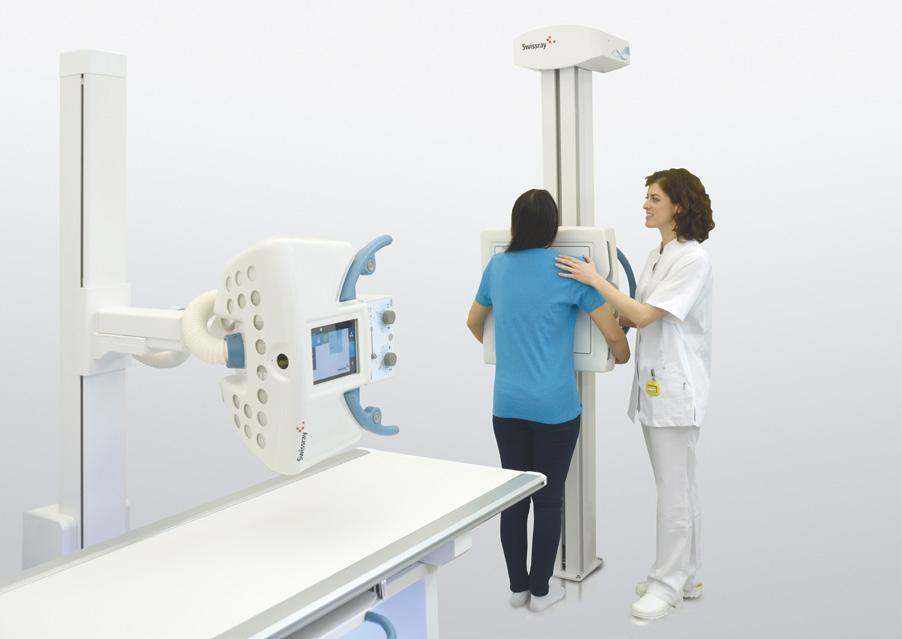 The manually positioned floor mounted tube support includes the same tube mounted touch screen interface and ddraura work station providing excellent image quality and workflow.