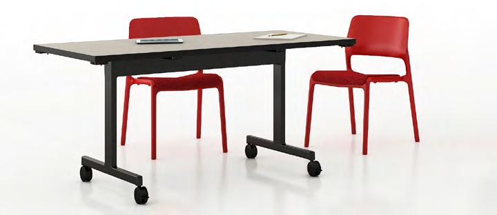 T-Leg Pixel Table The T-Leg is our two-sided table that is excellent for desking and collaborative meetings. Featuring a pivoting leg that allows for straight nesting.