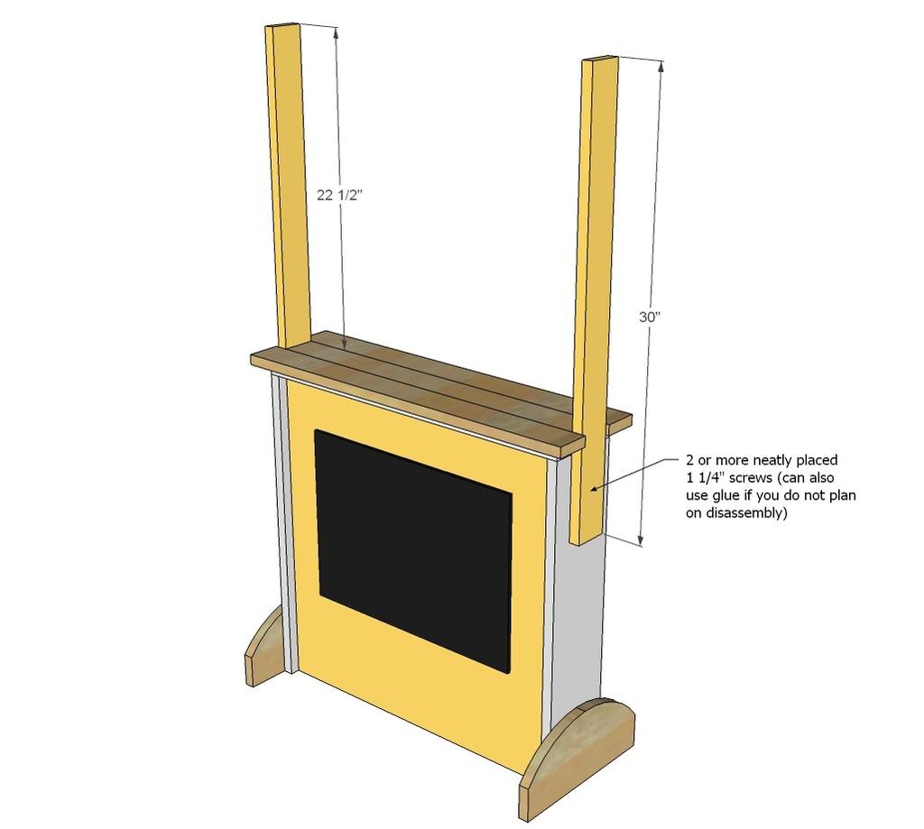 [28] Step 9 Instructions: Now for the sides of the hutch top -