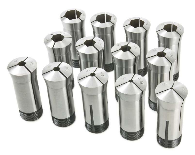 Each 5C Collet is precision machined from high quality spring steel. 11 PIECE 5C SQUARE COLLET SET 11 Piece Imperial 5C Square Collet Set.