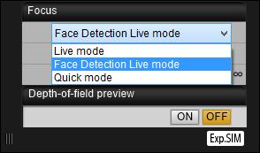 Focusing Using Face Detection Live Mode D X D C 5D Mk III 6D REBEL T6 00D Select [Face Detection Live mode] or [Face live mode] from the list box. When a face is detected, an AF point appears.