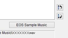 Adding EOS Sample Music Click the [EOS Sample Music] button. 5 Click the [Close] button. The EOS Sample Music on your computer is added to [Background music to register].