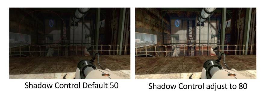 AOC Shadow Control enables fast adjustment of the in-game