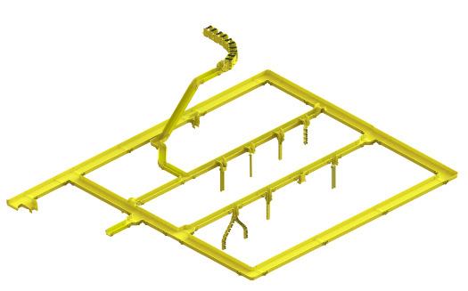 WaveTrax System 6" CableLinks to 6" Trough Adapter 6" Ca- 45 Down Elbow 6" Express 6" 12" to 6" Re- 45 Up Elbow Express Off-Ramp to Single Flexible Tube Adapter 12" Horizon- 90 Horizontal Elbow 12"