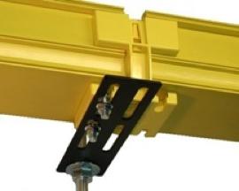 Fiber Trough System FastLock Couplers Tool-less, snap fit junction for coupling trough, T s,