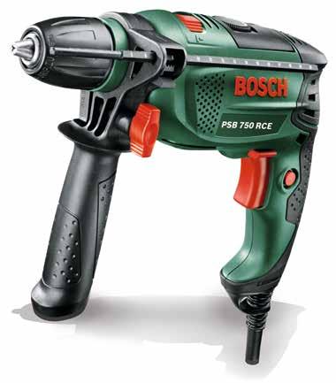 continuous operation Adjustable handle Fully integrated into the handle Outstanding handling ensures perfect control and optimum ease of use Bosch Electronic Enables a slow drilling start