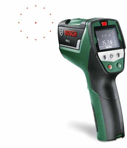 82 Bosch Power Tools for DIY Thermo detector Save energy and have a healthier home. The PTD 1 Thermo detector from Bosch makes it easy to save energy.