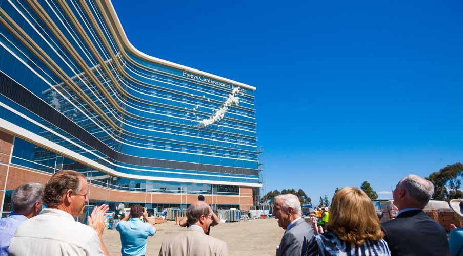 Philanthropy PAVES THE WAY FOR ADVANCED HEART CARE Prebys Cardiovascular Institute Under a clear blue sky in September, donors, supporters and Scripps leadership celebrated significant construction