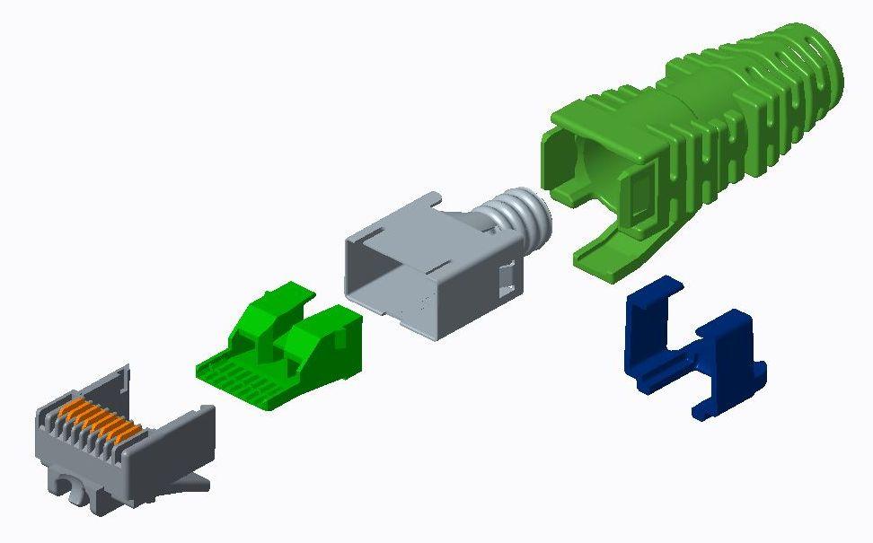 Issue 1, April 2016 8-Position Cat6 Shielded Slim-Line Modular Plug 1. Introduction This specification covers the requirements for application of Category 6 shielded slim-line modular plug connectors.