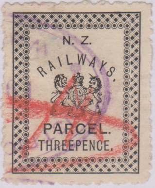 2. The Parcel & Freight Stamps In 1894 a trial using stamps to prepay parcel and freight was introduced on the