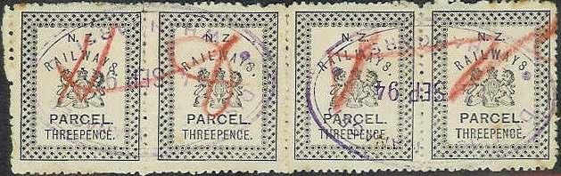 Both the Parcel and Freight stamps were of a similar design to the Newspaper stamps, but with a different