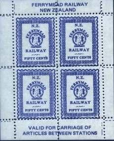 b. Ferrymead Railway Letter stamp In 1987 the Ferrymead Historic Park