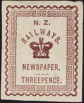 Proofs exist in a variety of colours, such as this 3d in brown. All are very scarce. All were printed by the Stamp Printing Branch of the Government Printer.