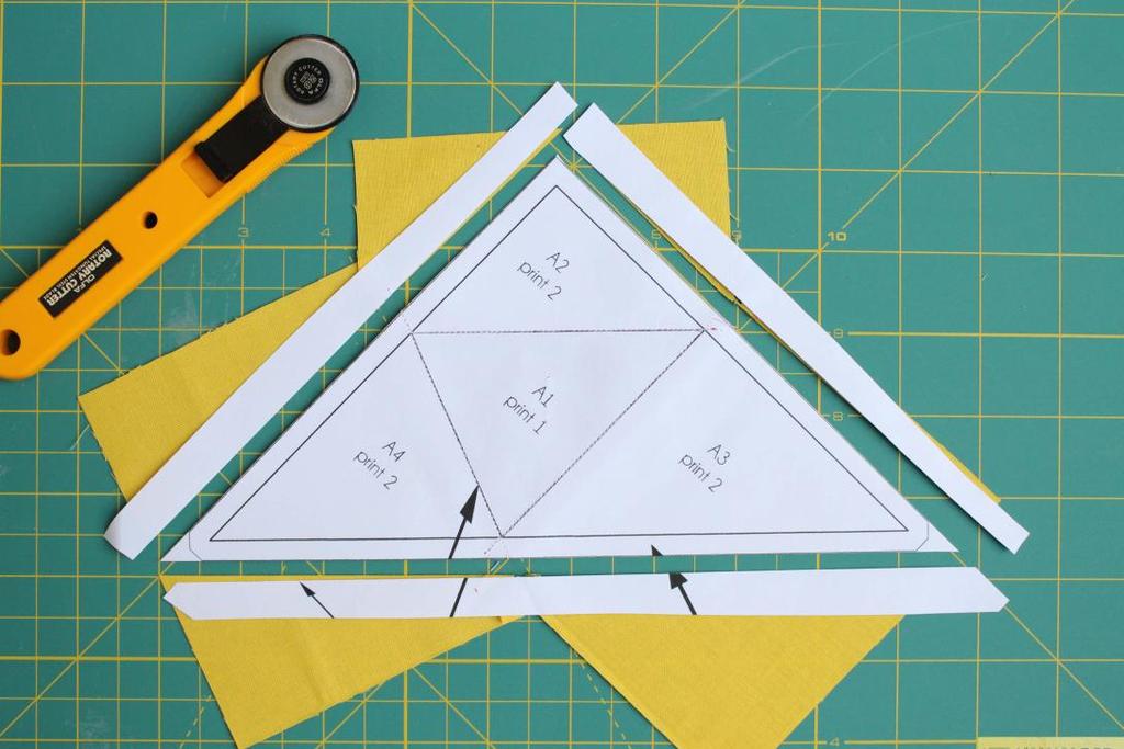 10. Carefully remove the paper, one patch at a time.