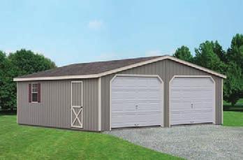 7' garage doors (depending on garage size),
