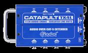 Using the Catapult as a 4-channel mic splitter Use the Catapult TX4M to split the mics between the monitor desk and