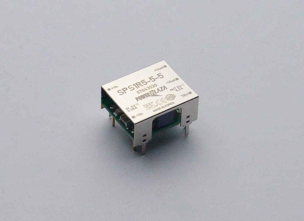 SPS1R5-5 Series small size isolated DC/DC converters Features High Efficiency Wide operating temperature range ( -40 C to +85 C ) Wide 2:1 input range Dimensions 18.50 x 8.50 x 16.