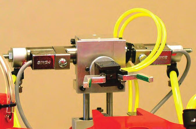 For example, an indexing station s pneumatic manipulator s cylinder is extended.
