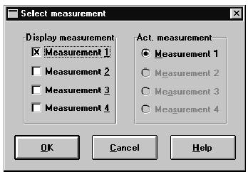 - Select the information you want to copy to a submenu (identical with submenu Print oscillogram ). Select message - Displays several measurements from the data memory on the oscilloscope.
