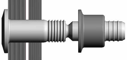 Anatomy of the HUCKCOMP Large Head Lock Grooves Pintail with Pull Grooves Break Neck LGPL9SP & SLFC-MV Flanged Lock Collar Recommended Hole Diameters Nominal Fastener Dash Nominal Fastener Diameter