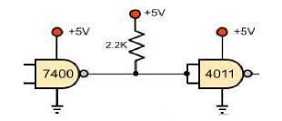 The low state, could cause malfunctions in some cases. Is it possible to sink a TTL input current into low state without exceeding the maximum value of the TTL low state input voltage?