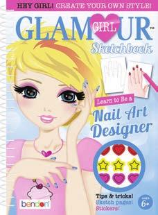 glamour girl mini sketchbook