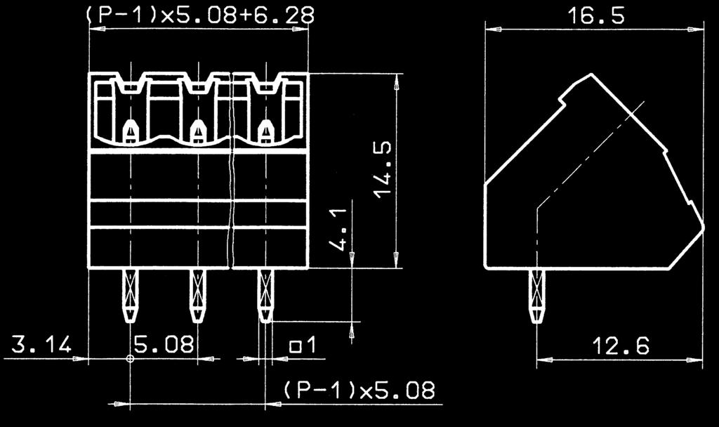 P.C. board plug-in connectors Header STL 0/ /5,08-G 5,08 mm Rating 5,08 1, 0 V 0 V 15 A A (T) 4,00 kv 3 - C / +105 C (Ral 2 115.1 3 116.1 4 117.1 5 1.1 6 1.