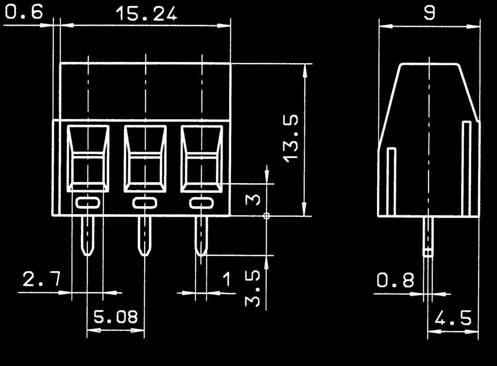 1 Strain-relief-clamp 5,08 7,00 1, 4,00 UL CSA 0 V 0 V 0 V 15 A 15 A A -14-14 4,00 kv 0, Nm/M2,5 PA 6.6 V2 / UL 94 V2 - C / +105 C orange (Ral ) (Ral 11) 2 02.1 02.3 3 03.1 03.