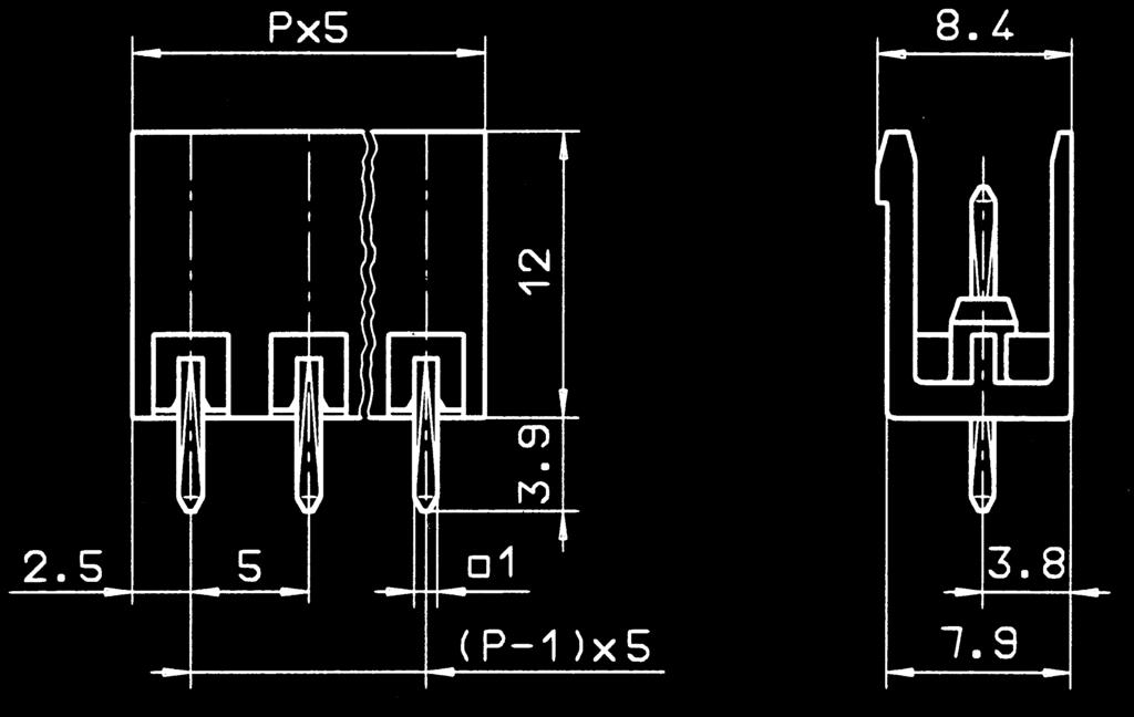 P.C. board plug-in connectors Header STL 9/ /5,00-V vertical CONTA-CON STL 9/ /5,00-H horizontal 5,00 mm Rating Coding 5,00 1, 0 V 0 V 15 A A (T) 4,00 kv 3 - C / +105 C (Ral ) 2 115.1 3 115.1 4 115.