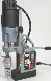 Uses annular cutters; 5-1/4" stroke Twist drilling up to 7/8" dia. Tapping up to 15/16" dia.
