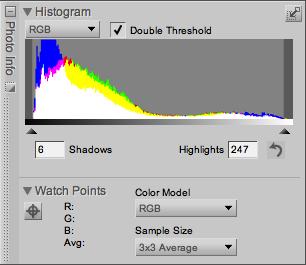 Click on the black point triangle in the left of the dialog box until you see meaningful black (black in which there is some information, i.e., one whose RGB values are NOT R:0, G:0, and B:0) (Figures NX.