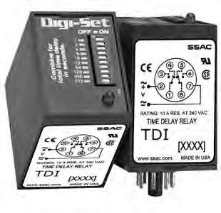 Timer - Interval TDI / TDIH / TDIL Series The TDI Series is an interval timer that combines accurate digital circuitry with isolated, 10A rated, DPDT relay contacts in an 8-pin plug-in package.