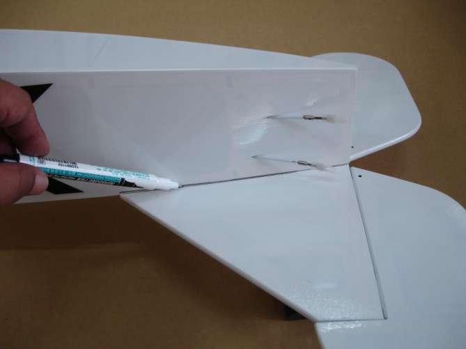 This is very important before securing the tail wing into the fuselage.
