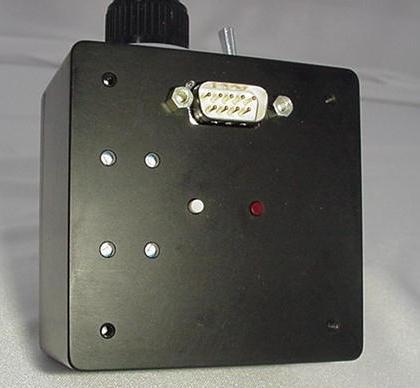 A red light on the back panel indicates that the over-exposure circuit has tripped and that high voltage to the PMT has been turned off.