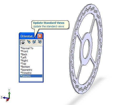 View Selection in SolidWorks One View May be Adequate Centerline indicates circular feature Think first about what makes most sense