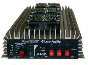 LINEAR ALIFIER SLA-300 (art.52034) Input Voltage: Max Current: RF Input: RF Output: Modulation: Fuse: 1.8~30 MHz 13 VDC 40 A 2~15W AM/FM,4~30W SSB/CW 300 W max.