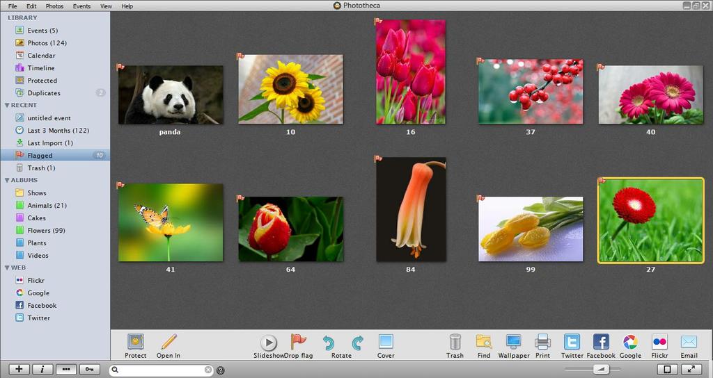 Setup a time duration between photo frames Delete a photo Flag a photo Rotate a photo Close slideshow 11. Other Features Flag Photos: You can marks important and notable photos with a flag.