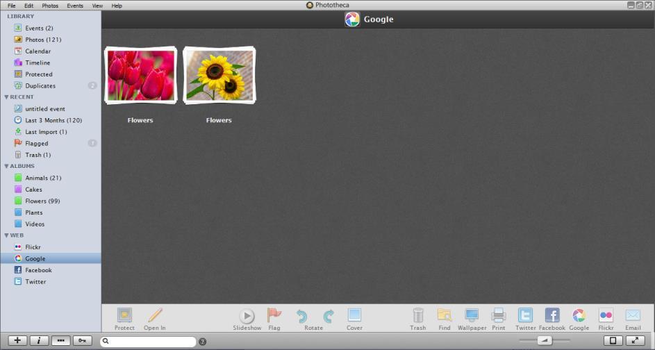 Phototheca also maintains a separate collection of all shared photos on Google so that you can easily track which pictures are uploaded.
