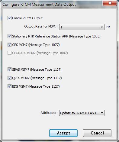 In addition to SkyTraq RAW measurement protocol, NS HP also supports RTCM 3 format output.