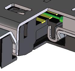 Maximizes space Designed to be a space saving connector, this series features a.5mm pitch, a low-mated height, and a single row layout in a vertical mating style. 3.