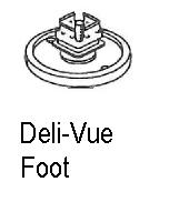Install Deli-Vue 19-1/2 in from back